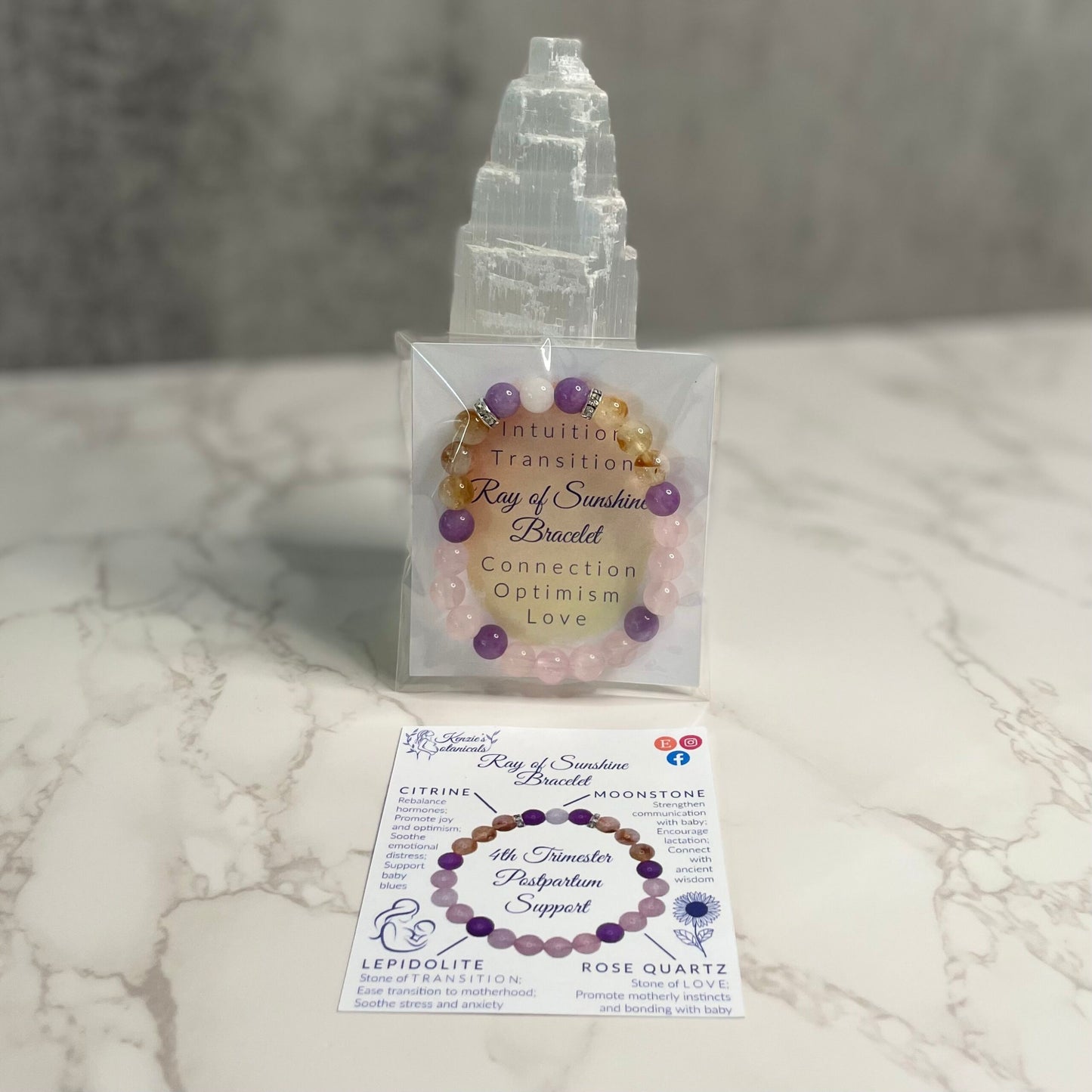 Postpartum “Ray of Sunshine” Bracelet