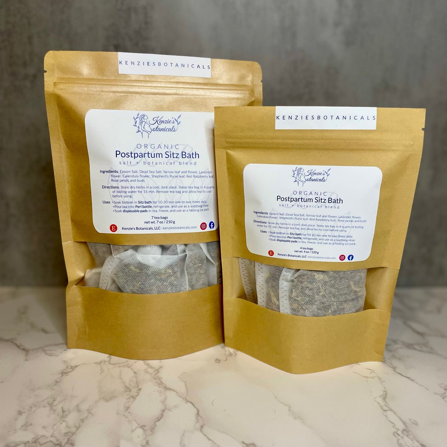 Organic Postpartum Sitz Bath | Salt & Botanical Blend