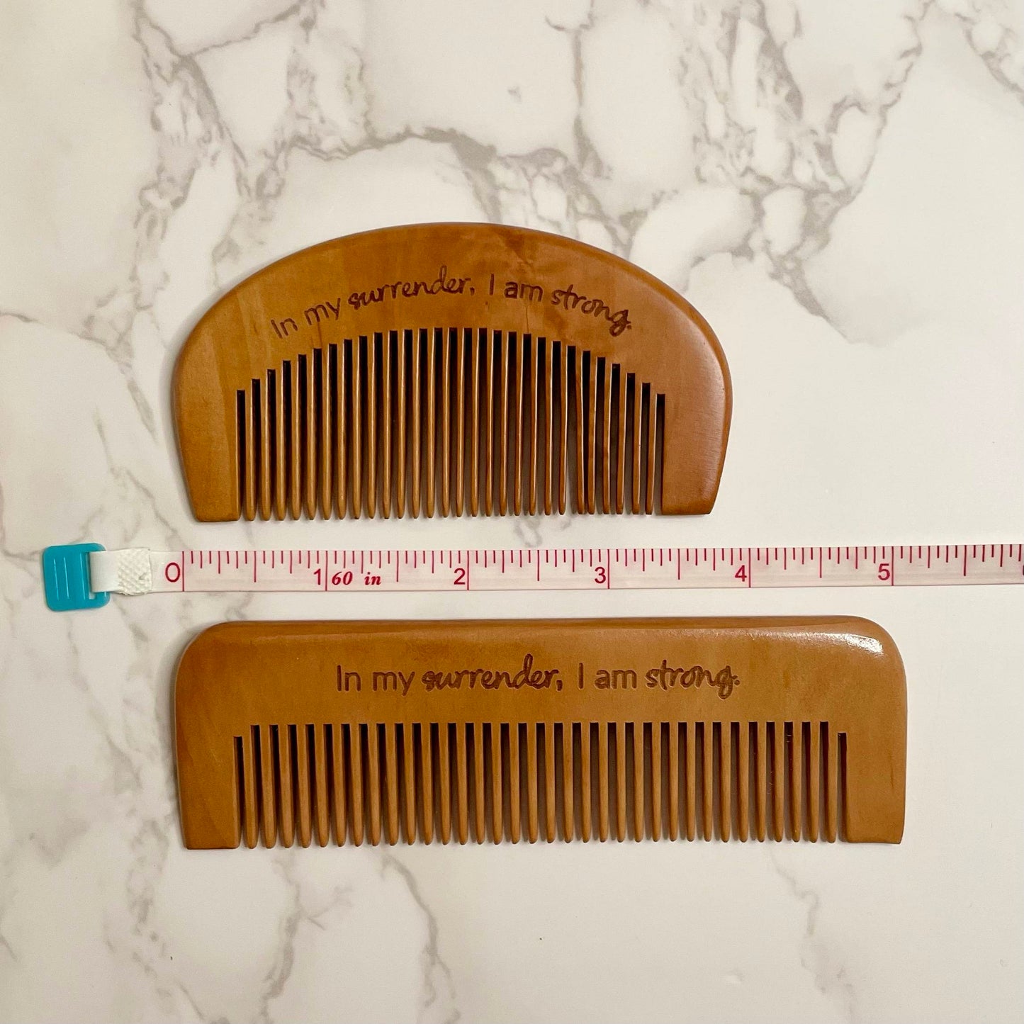 Engraved Labor Comb for Pain Management