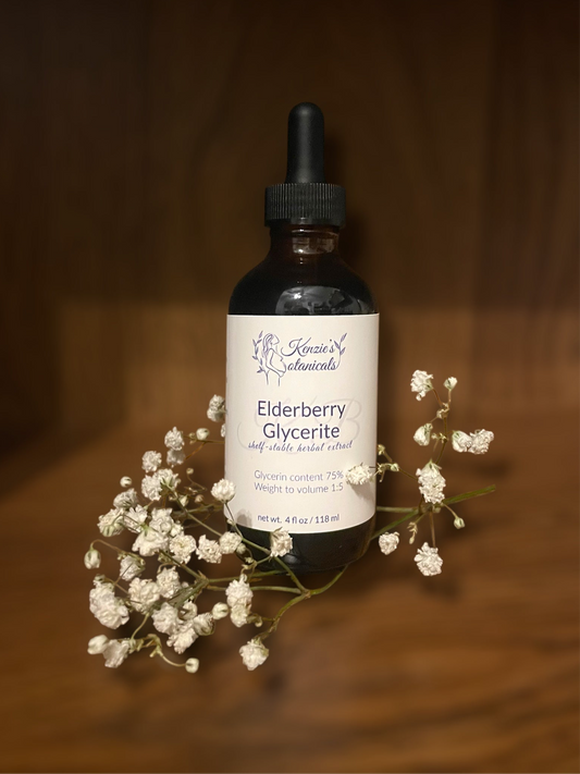 Organic Elderberry Glycerite | Pure Non-Alcoholic Elderberry Syrup