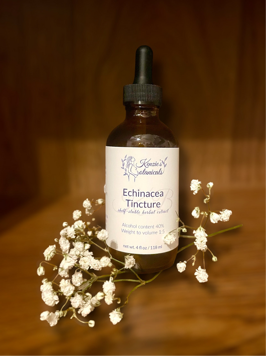 Organic Echinacea Leaf Tincture | Alcohol Extraction